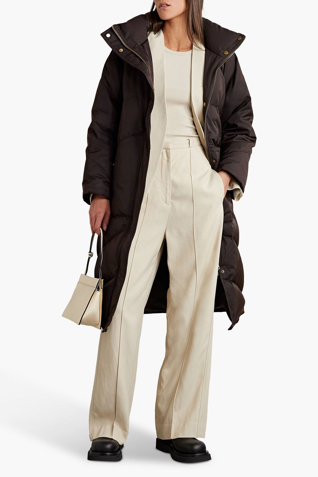 NILI LOTAN Alberta quilted shell down coat