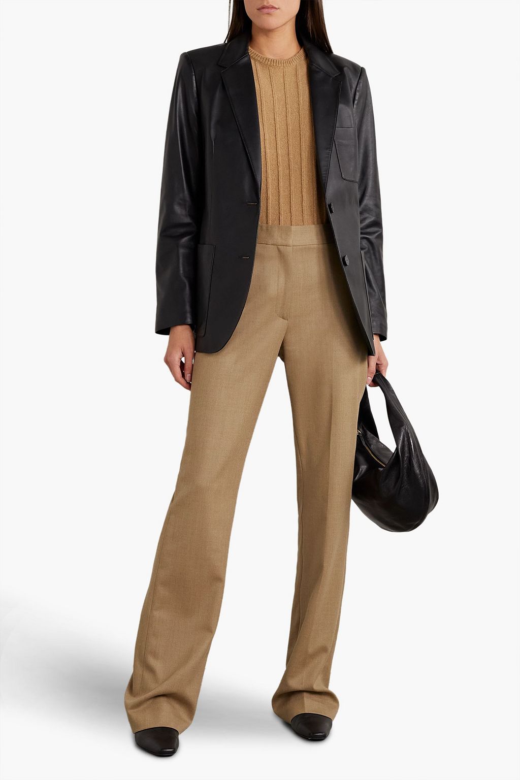 NILI LOTAN Corette wool-blend twill straight-leg pants