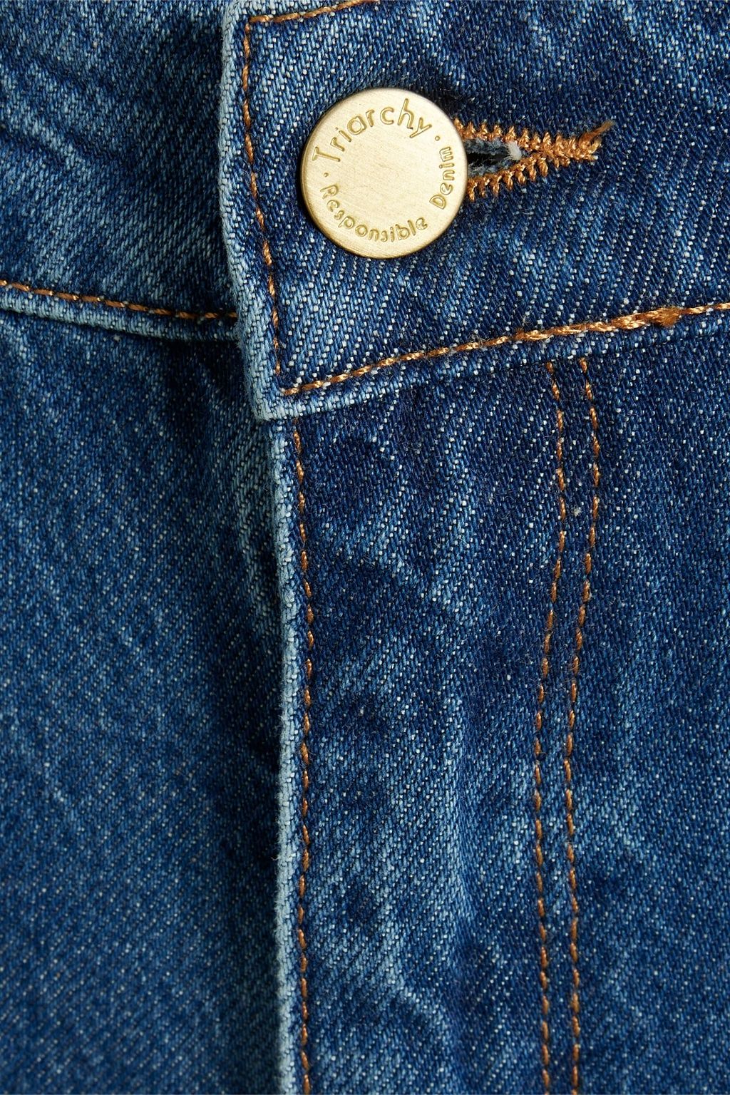 TRIARCHY High-rise wide-leg jeans