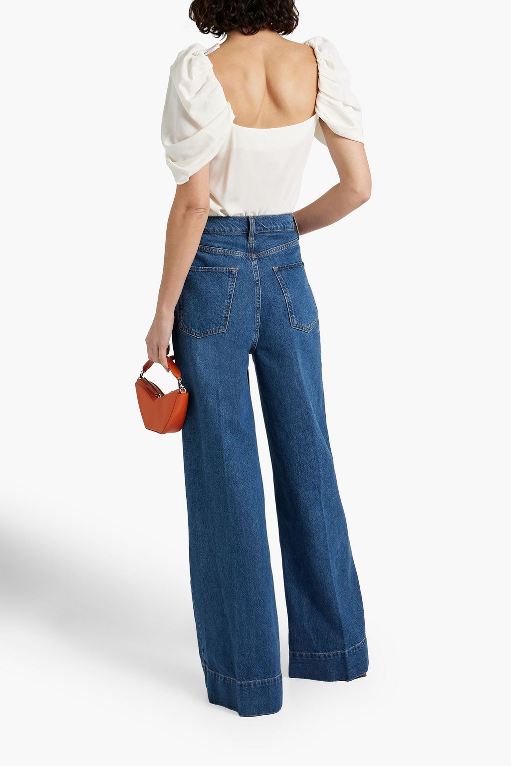 TRIARCHY High-rise wide-leg jeans