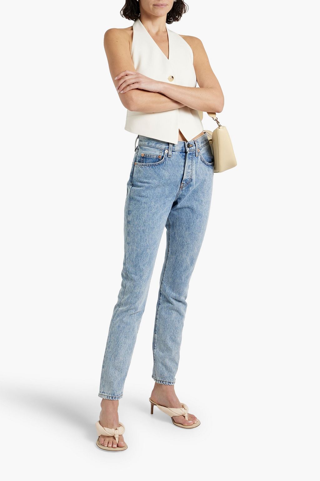 WARDROBE.NYC High-rise straight-leg jeans