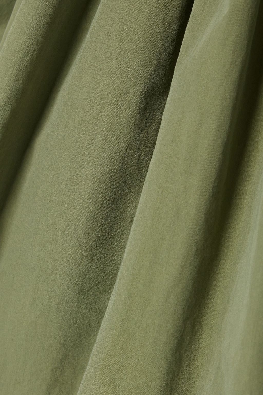 CO Gathered cotton-blend blouse