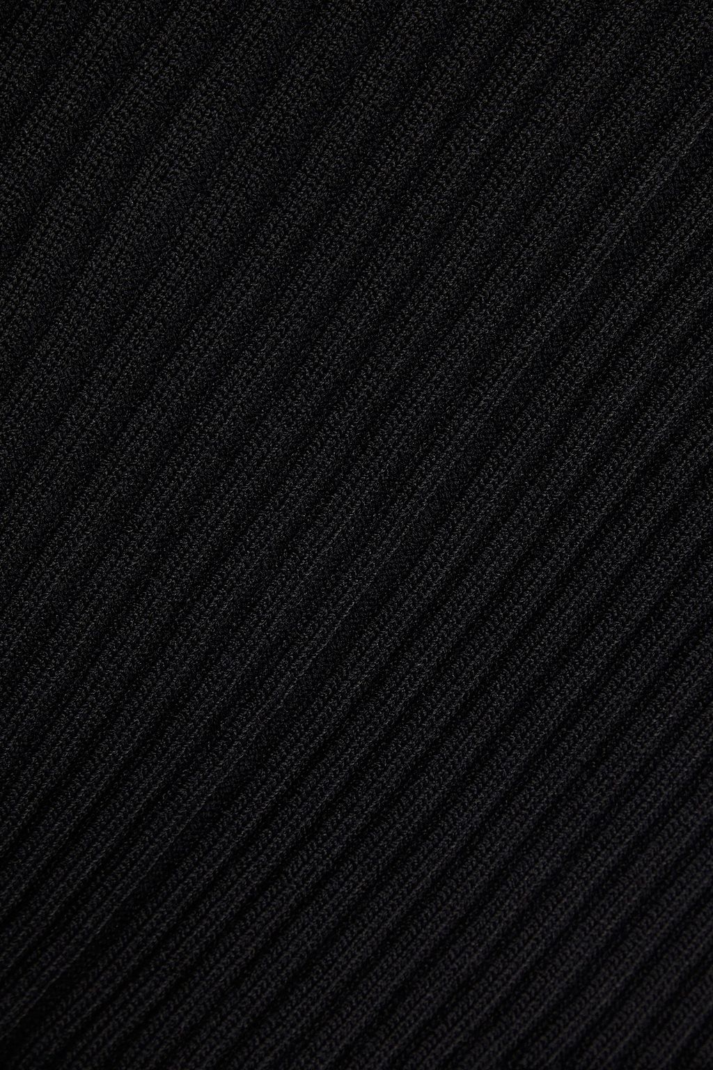 GANNI Ribbed-knit halterneck top