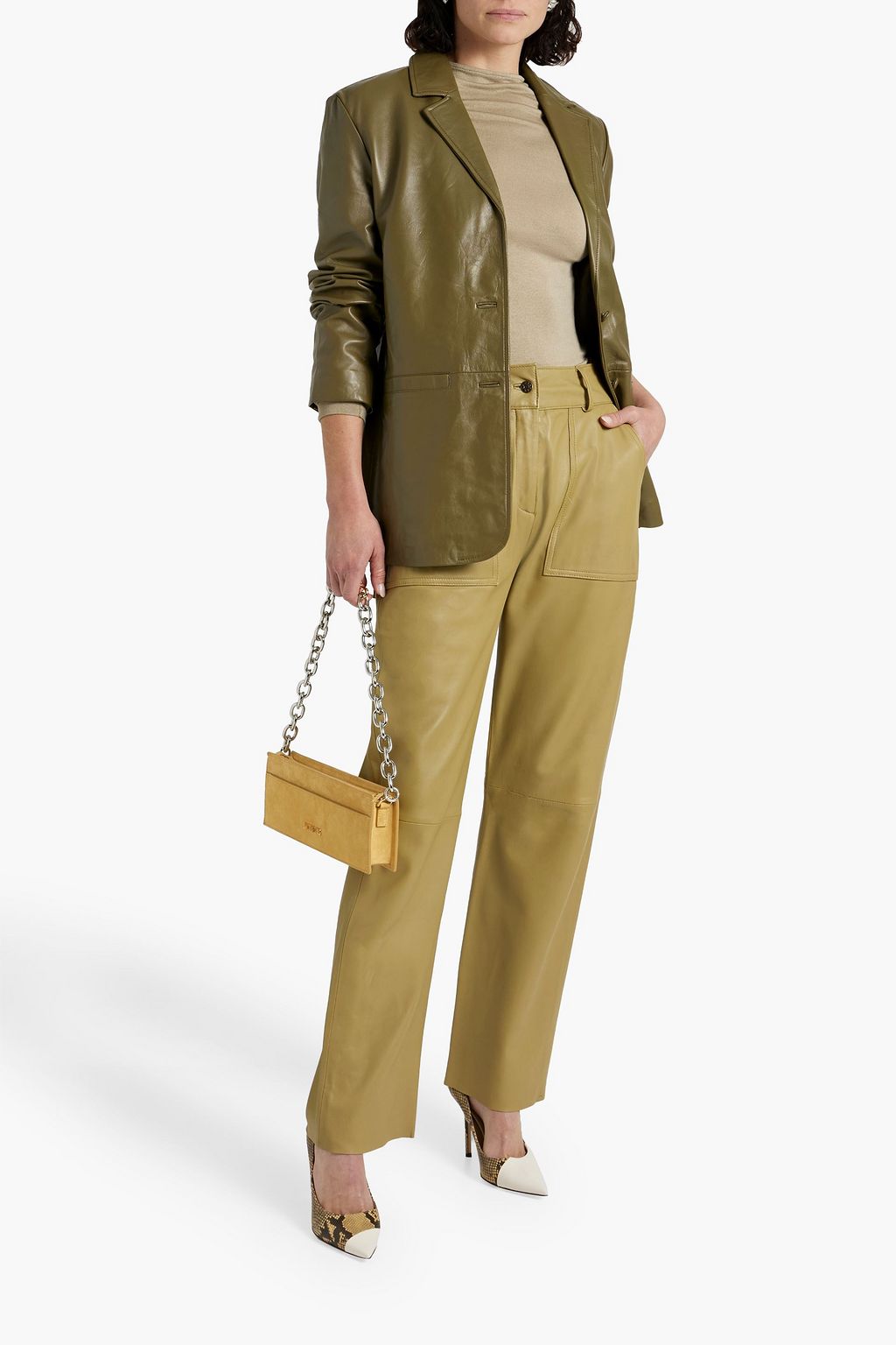 MUUBAA Elsie leather blazer