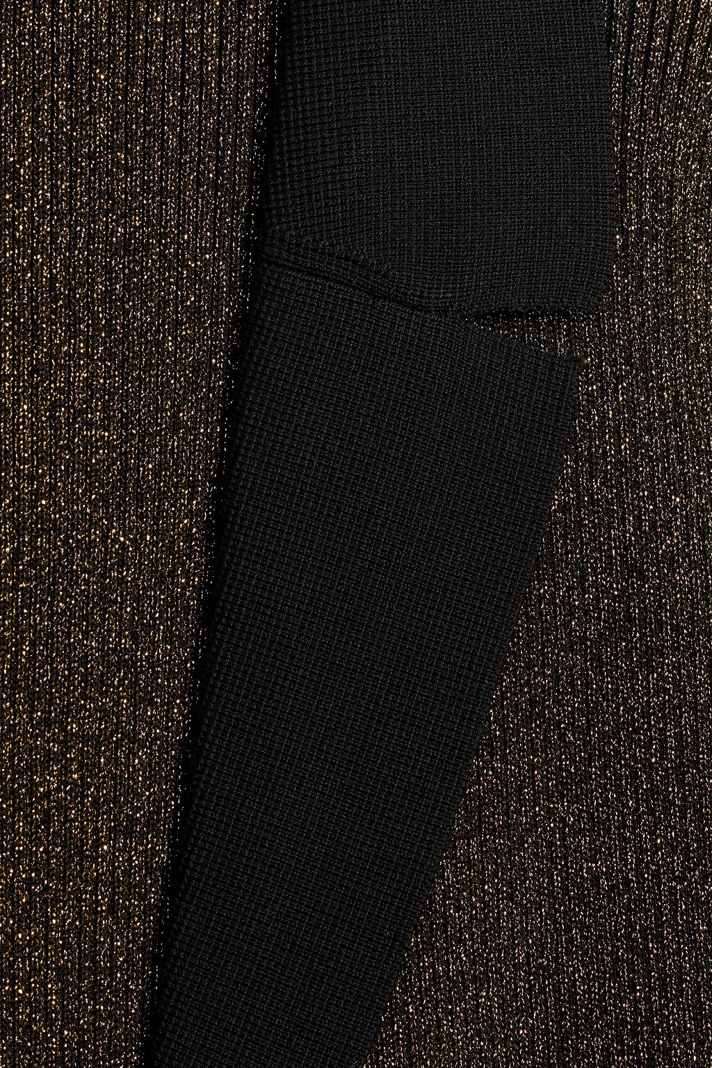 RETROFÊTE Cassidy metallic stretch-knit dress