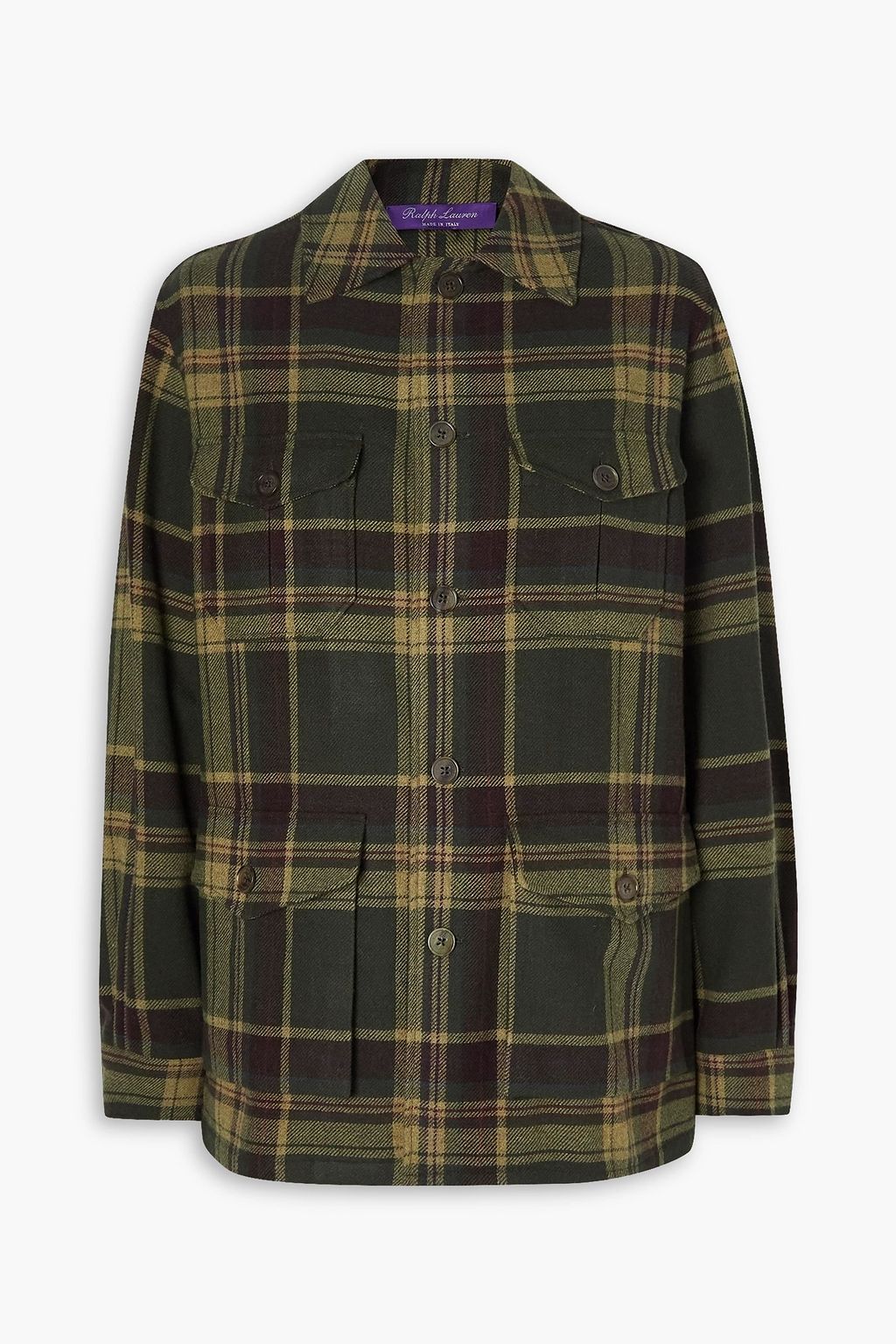 RALPH LAUREN COLLECTION Andrya checked wool-felt jacket | THE OUTNET