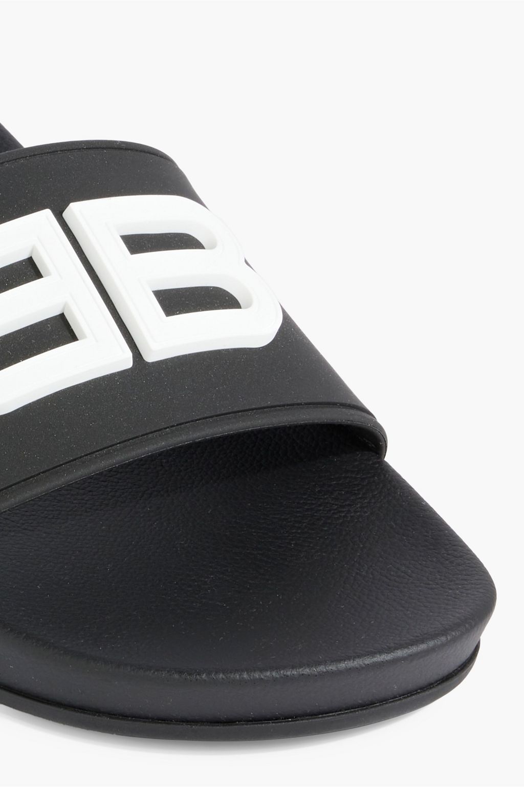 BALENCIAGA Embellished rubber slides