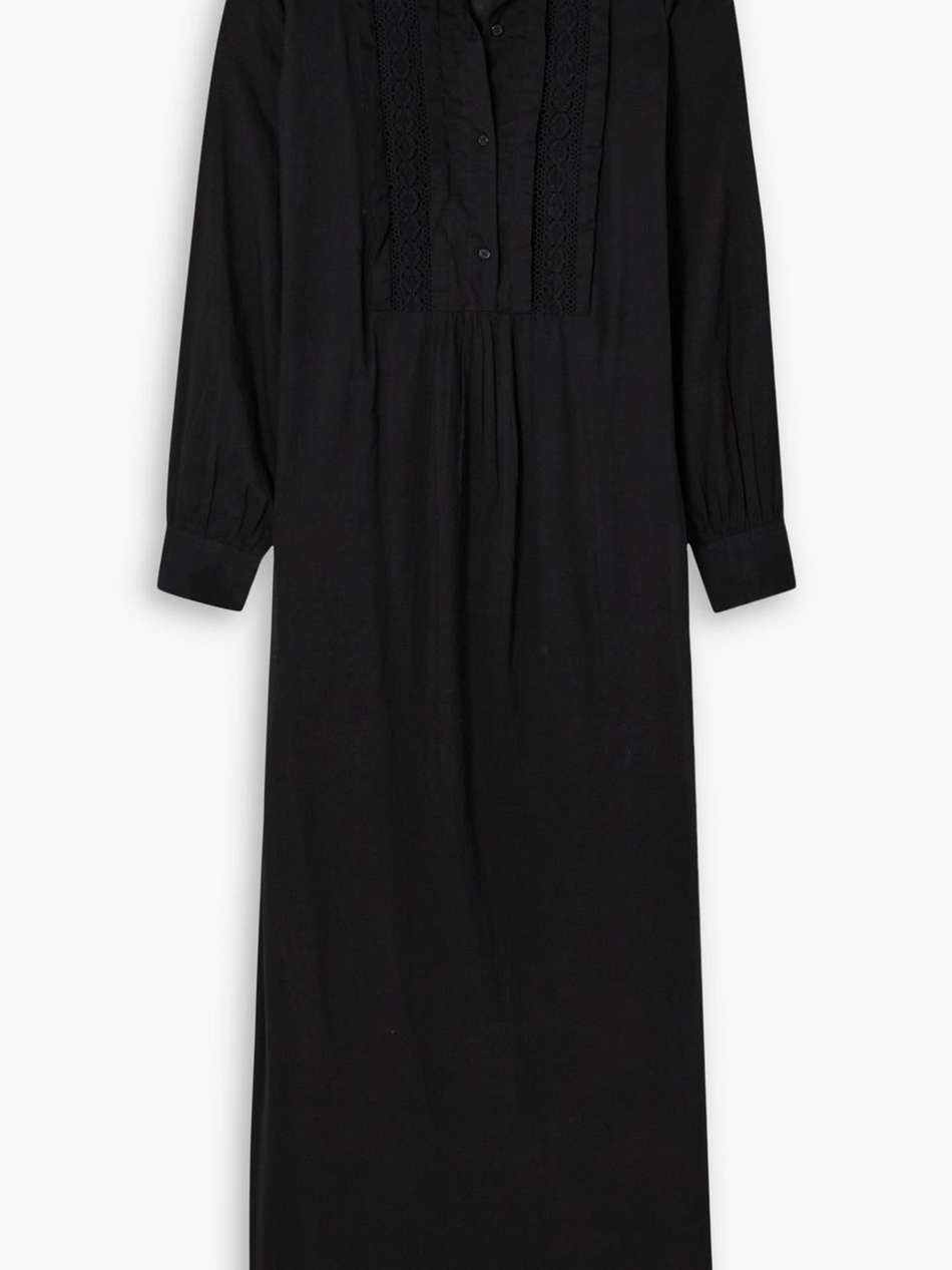 risette corded lace-trimmed cotton-voile maxi dress