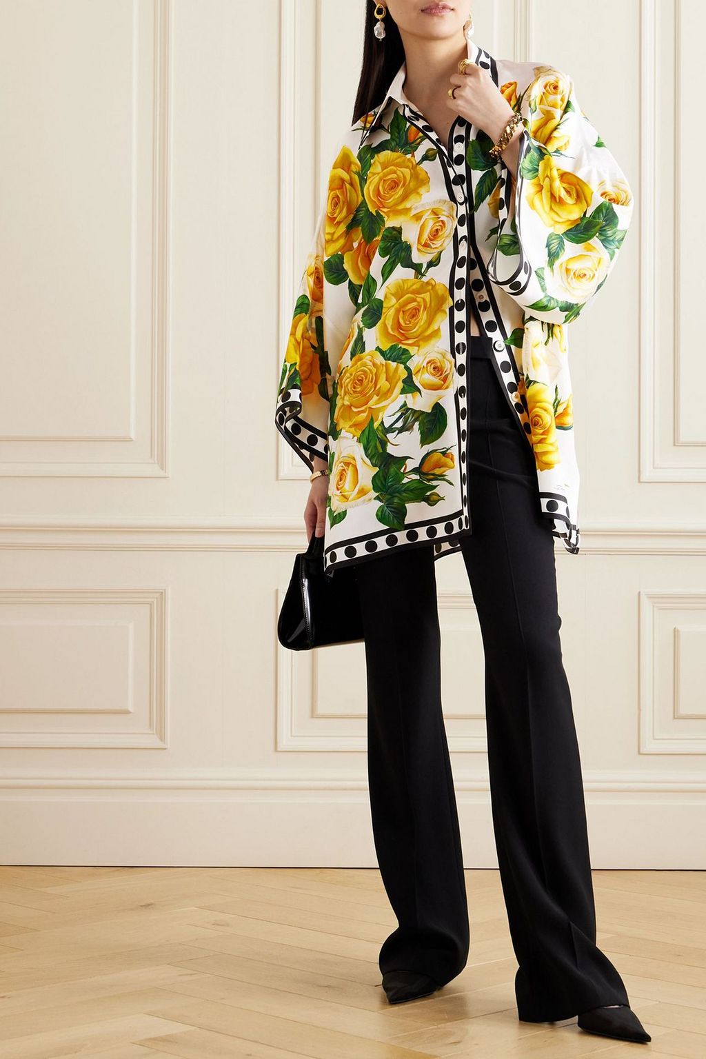 DOLCE&GABBANA Printed silk-twill shirt | THE OUTNET