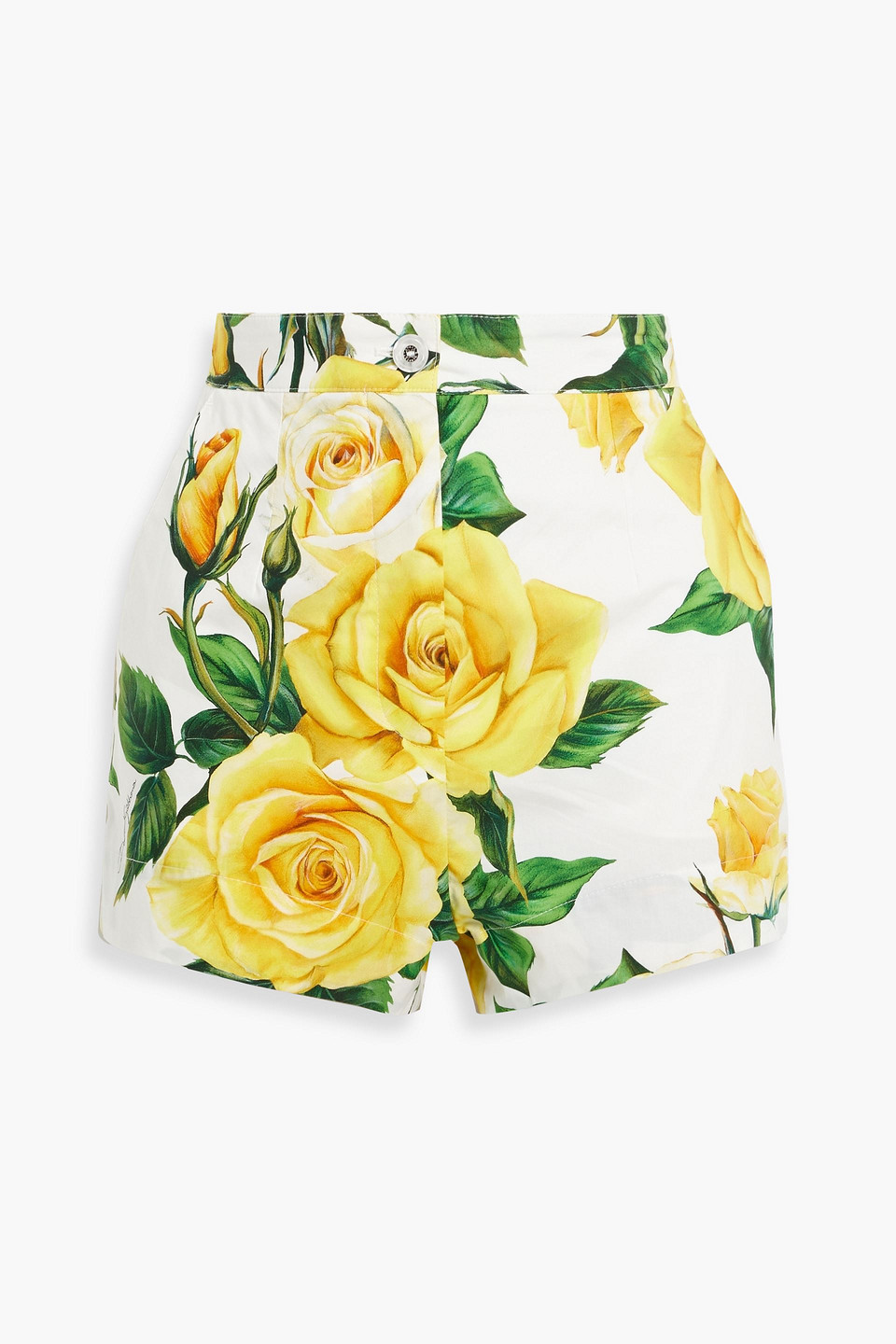 Dolce & Gabbana Floral-print Cotton-poplin Shorts