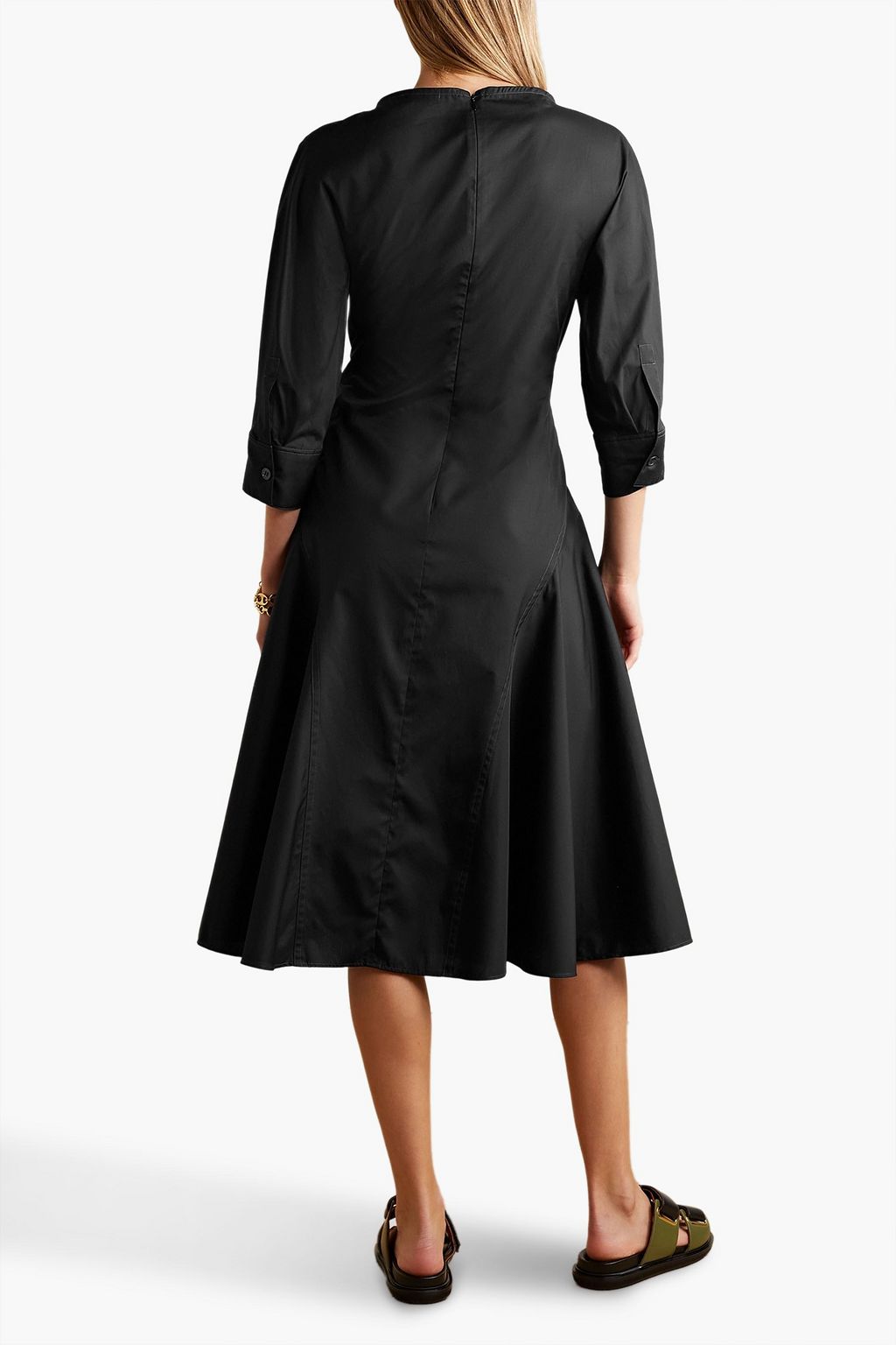 MARNI Midikleid aus Baumwollpopeline