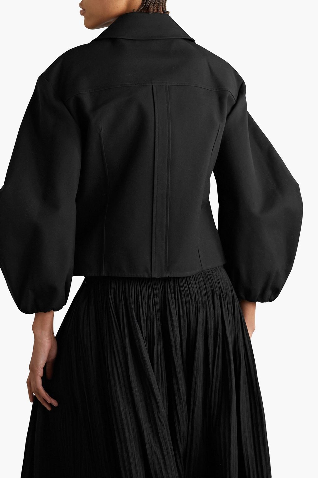 JIL SANDER Paneled cotton-piqué jacket