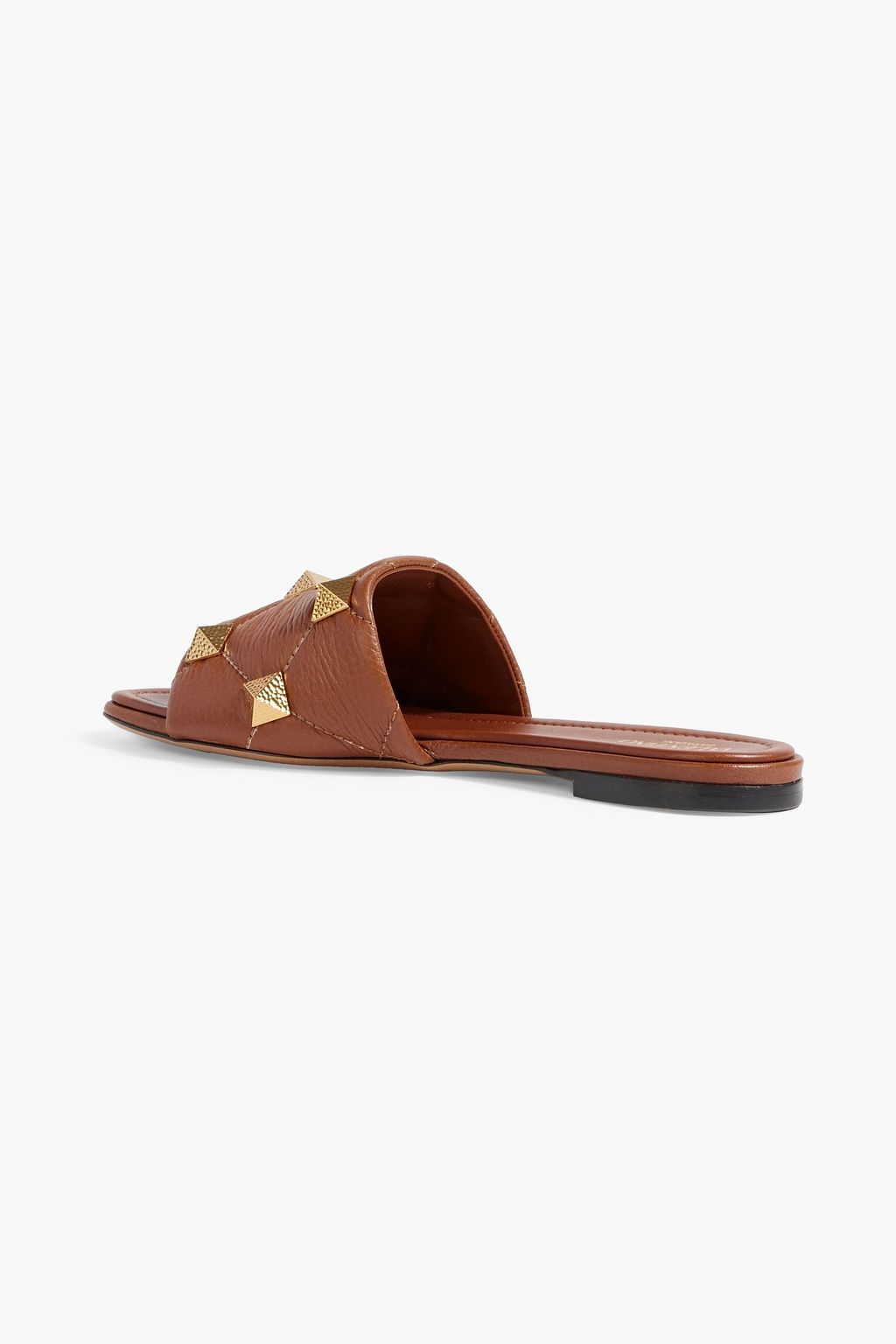 VALENTINO GARAVANI Rockstud quilted leather slides