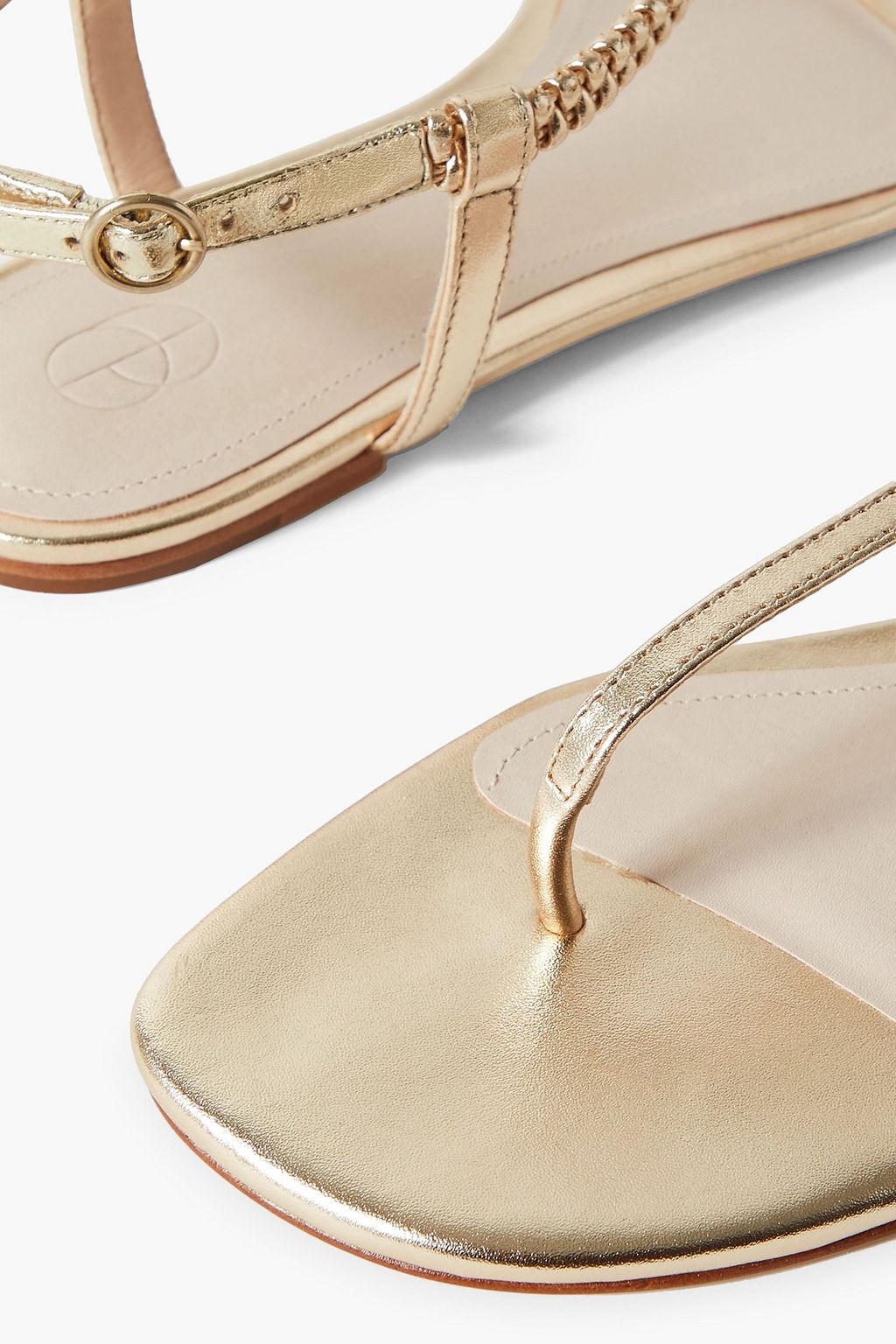 PORTE & PAIRE Braided suede sandals
