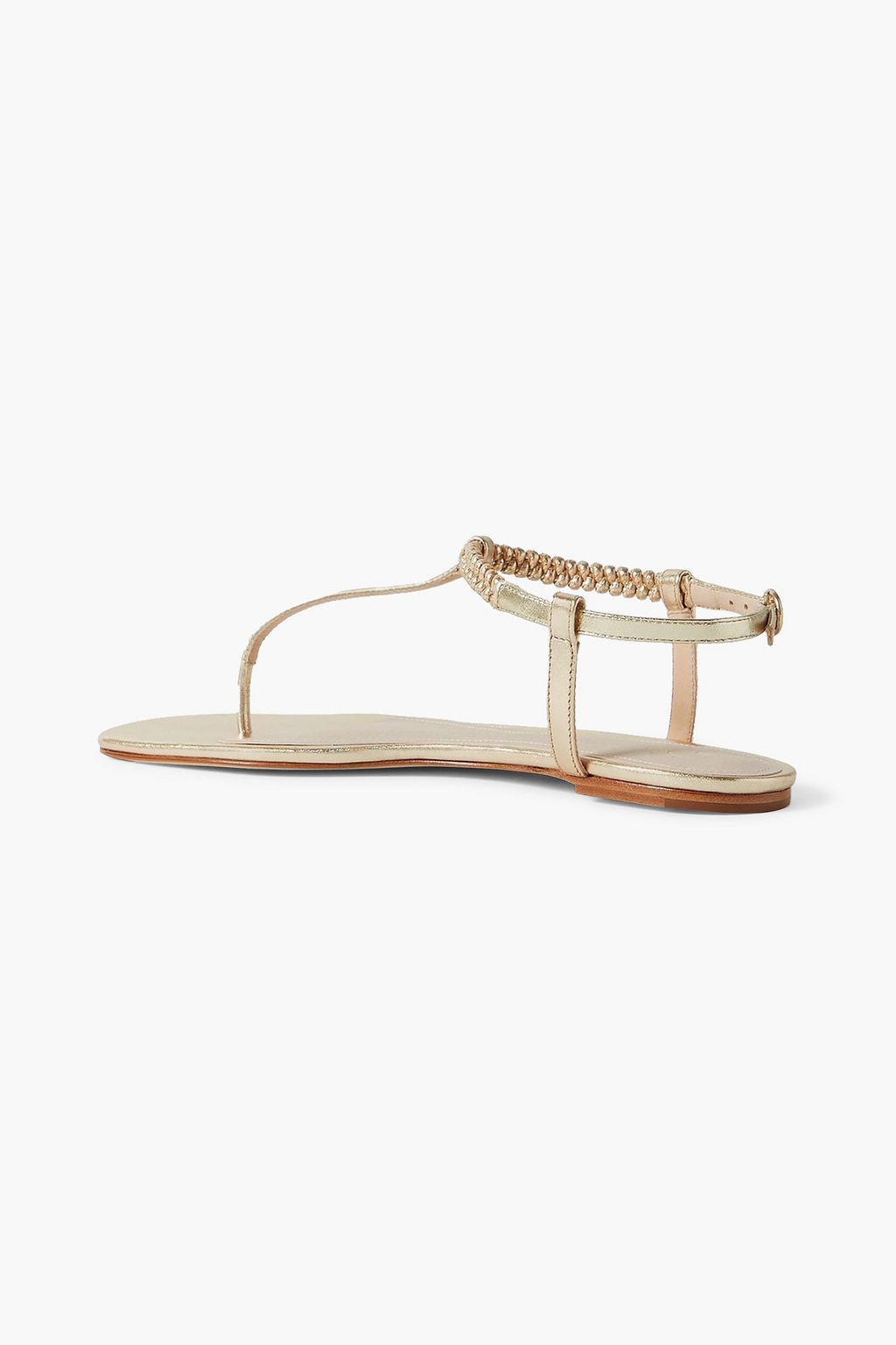 PORTE & PAIRE Braided suede sandals