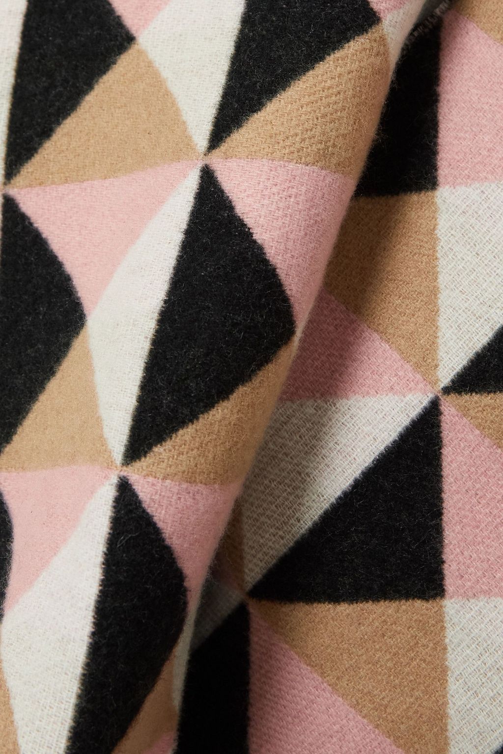 VALENTINO GARAVANI Maxi Stud jacquard-knit cashmere and wool-blend wrap