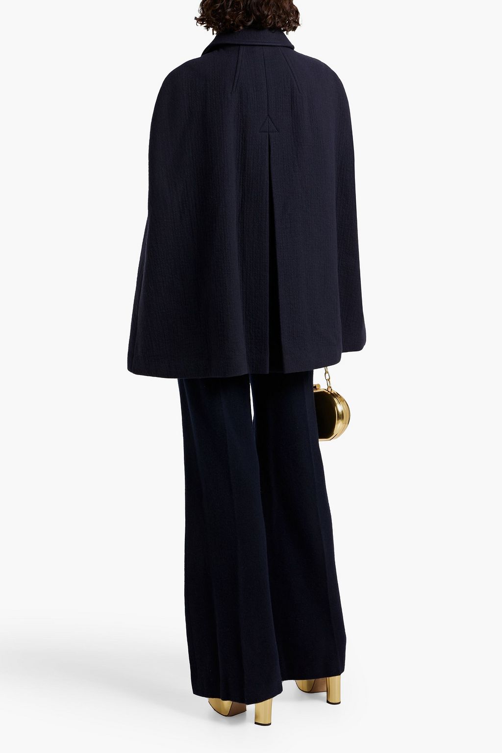 CHLOÉ Cape-effect wool coat