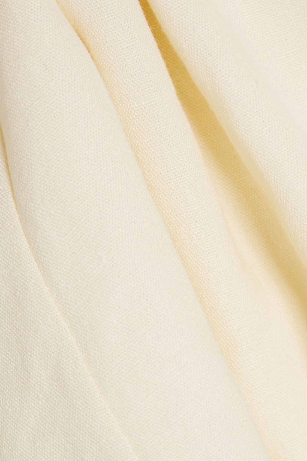 CHLOÉ Bow-detailed linen-canvas top