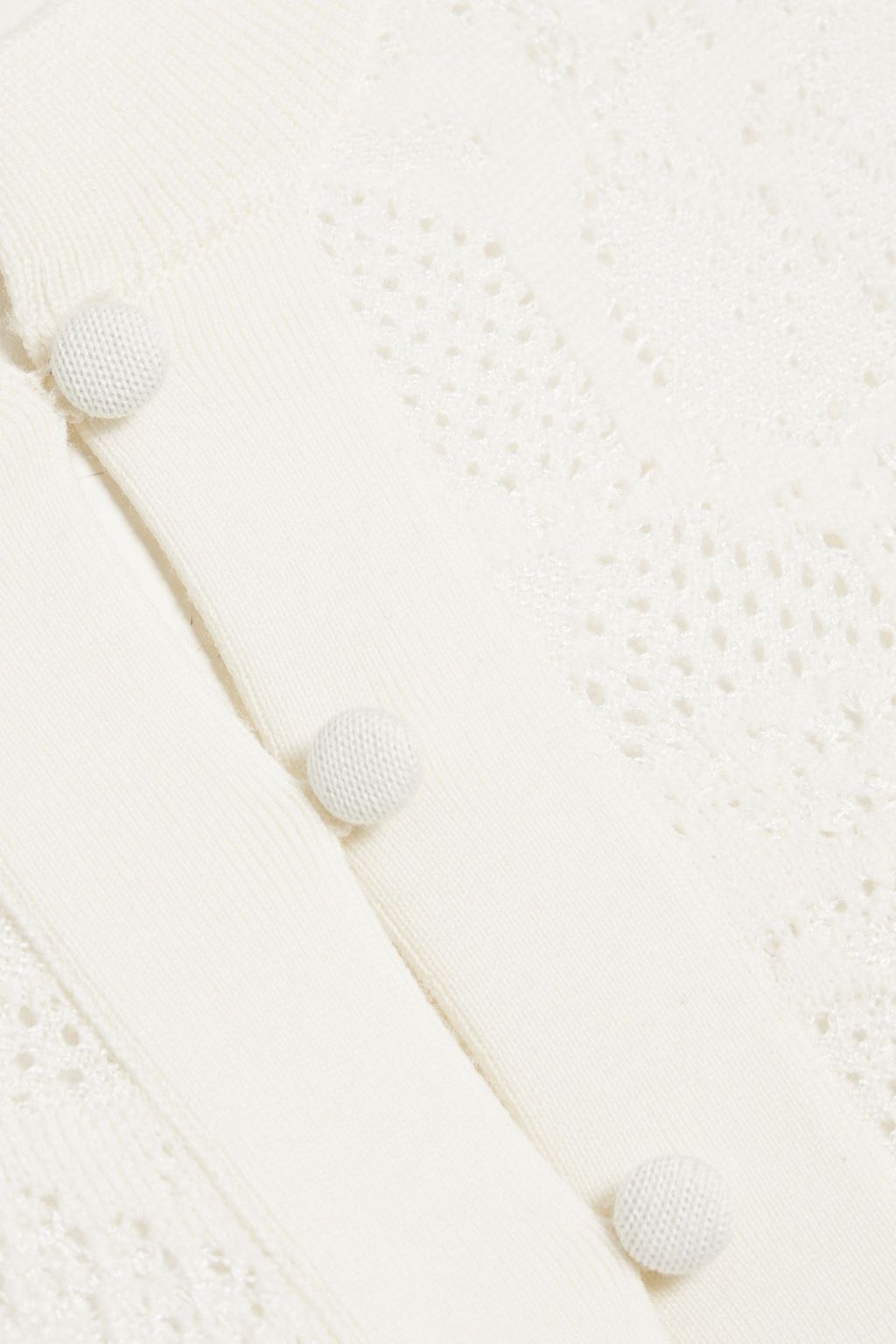 CHLOÉ Crocheted wool and silk-blend cardigan