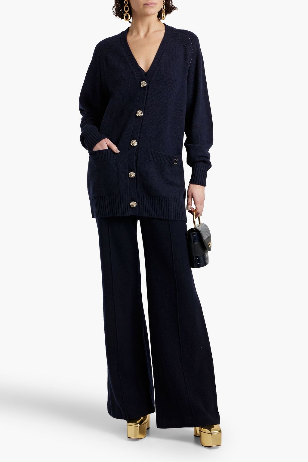 CHLOÉ Cashmere and wool-blend cardigan