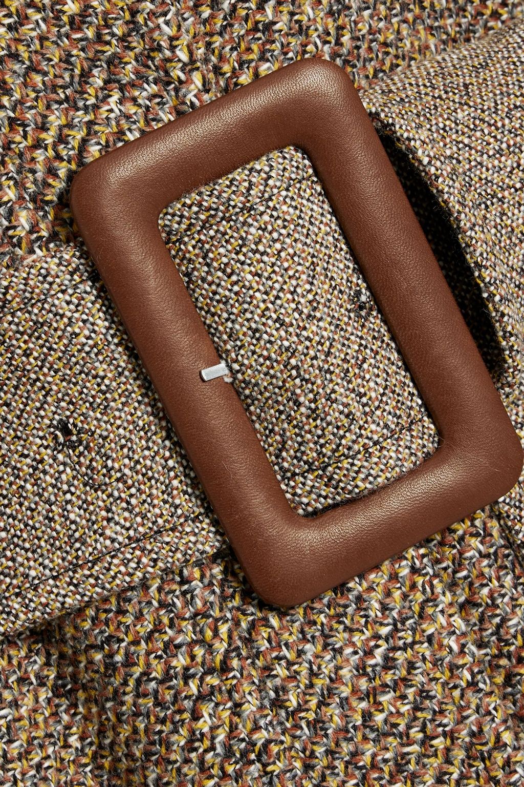 CHLOÉ Belted wool-blend tweed coat