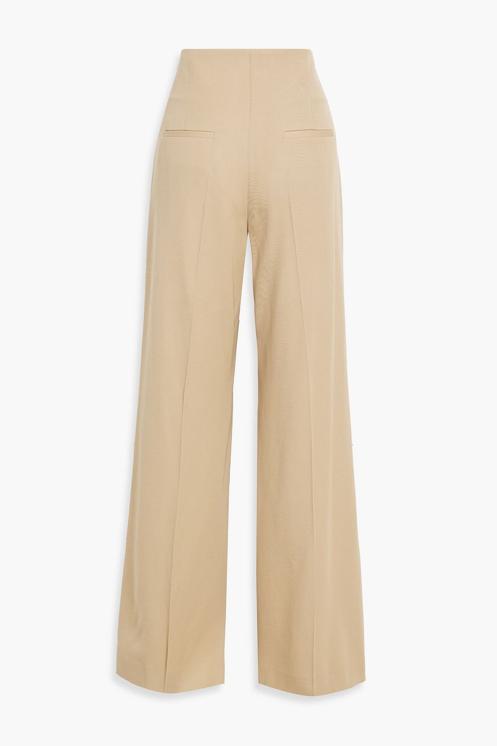 CHLOÉ Pleated wool-gabardine wide-leg pants