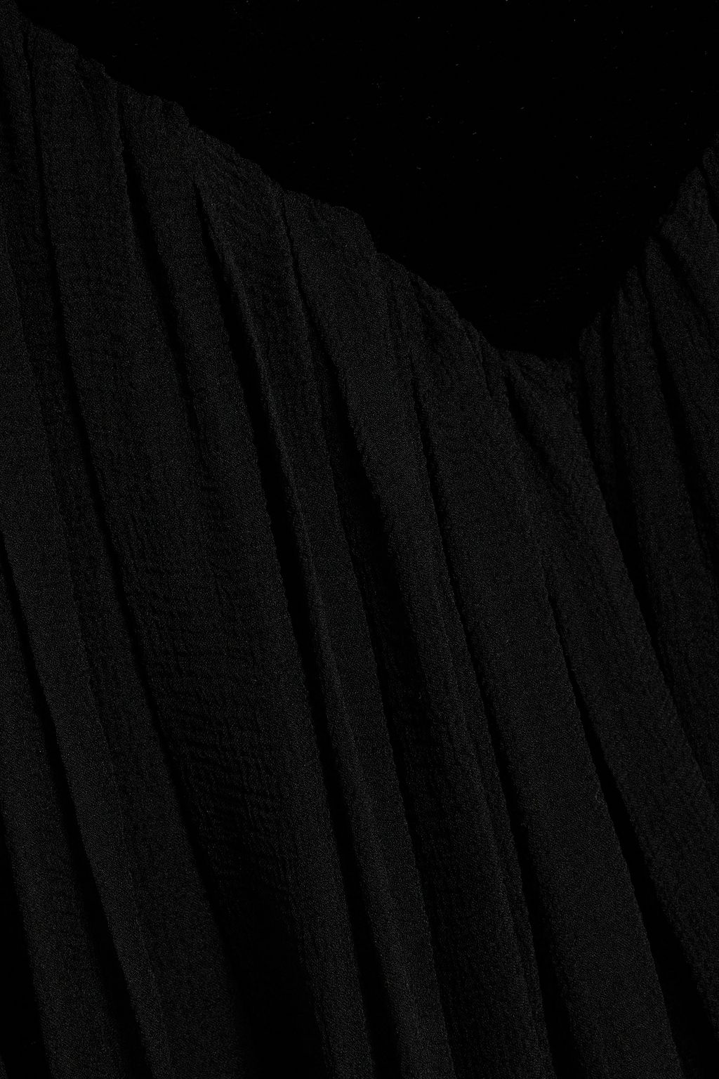 CHLOÉ Velvet-paneled silk-georgette maxi dress