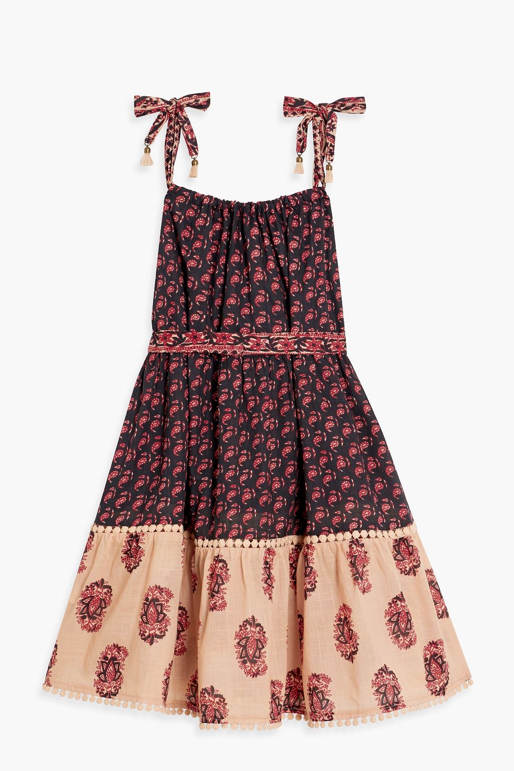ZIMMERMANN Kids Jaya gathered printed cotton dress
