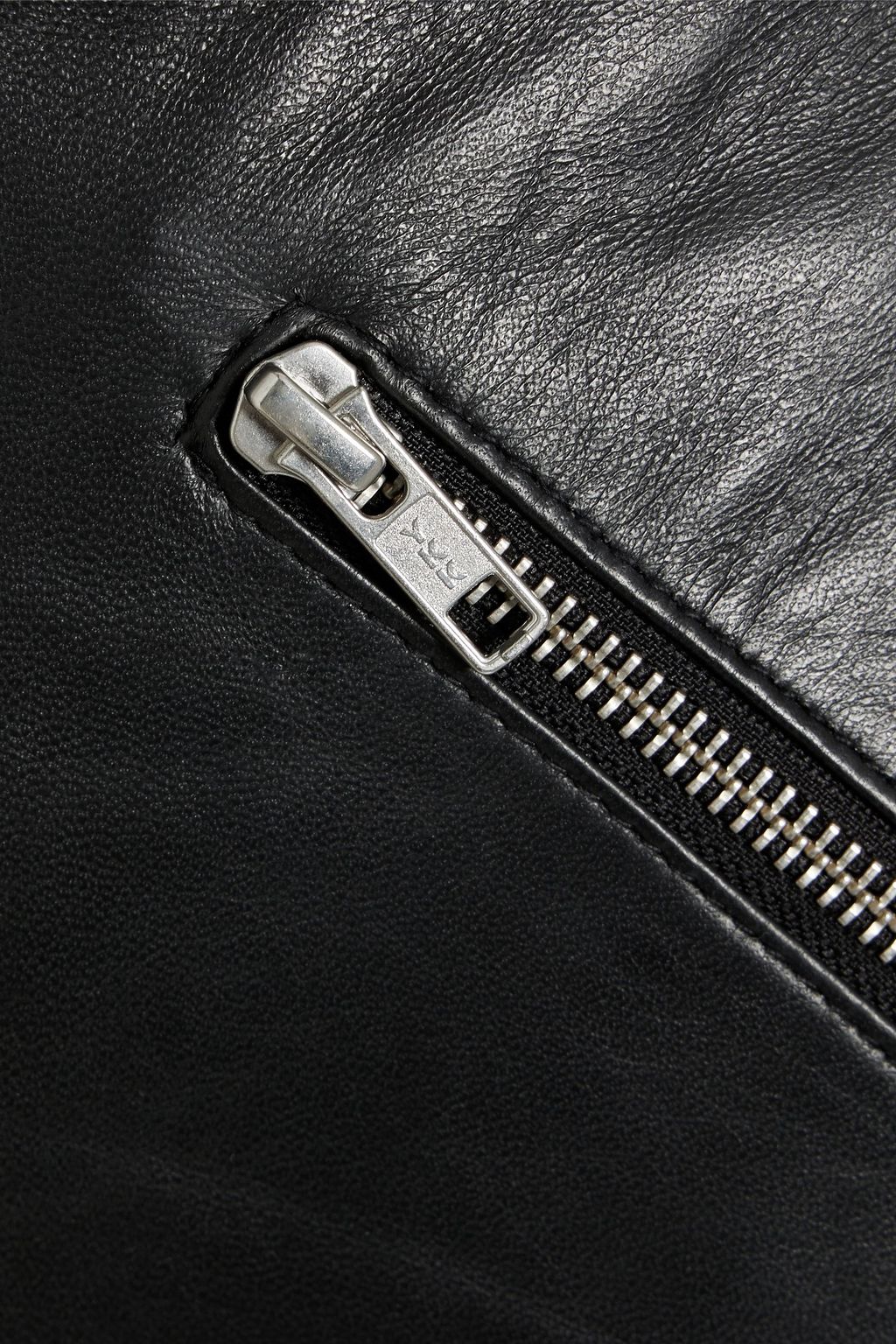 MUUBAA Zip-detailed leather skirt