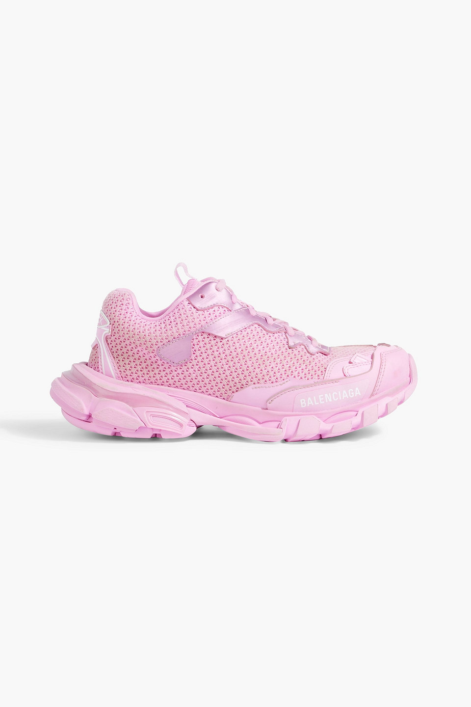 Balenciaga Track 3.0 Mesh And Rubber Sneakers In Pink