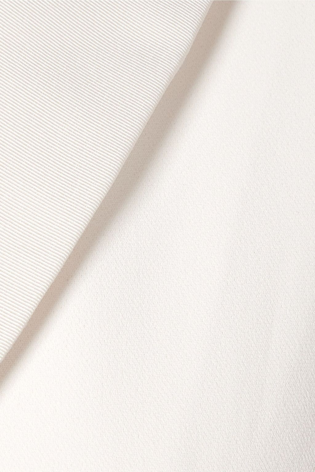 BRANDON MAXWELL Faille-trimmed silk crepe de chine jumpsuit