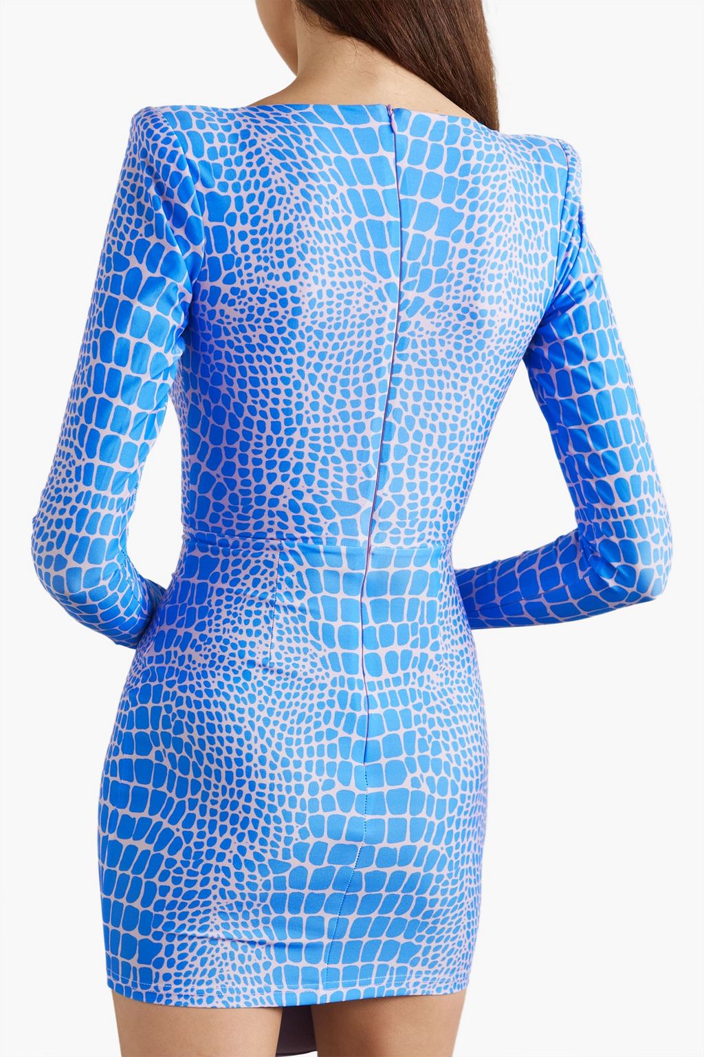 ALEX PERRY Howell printed stretch-jersey mini dress