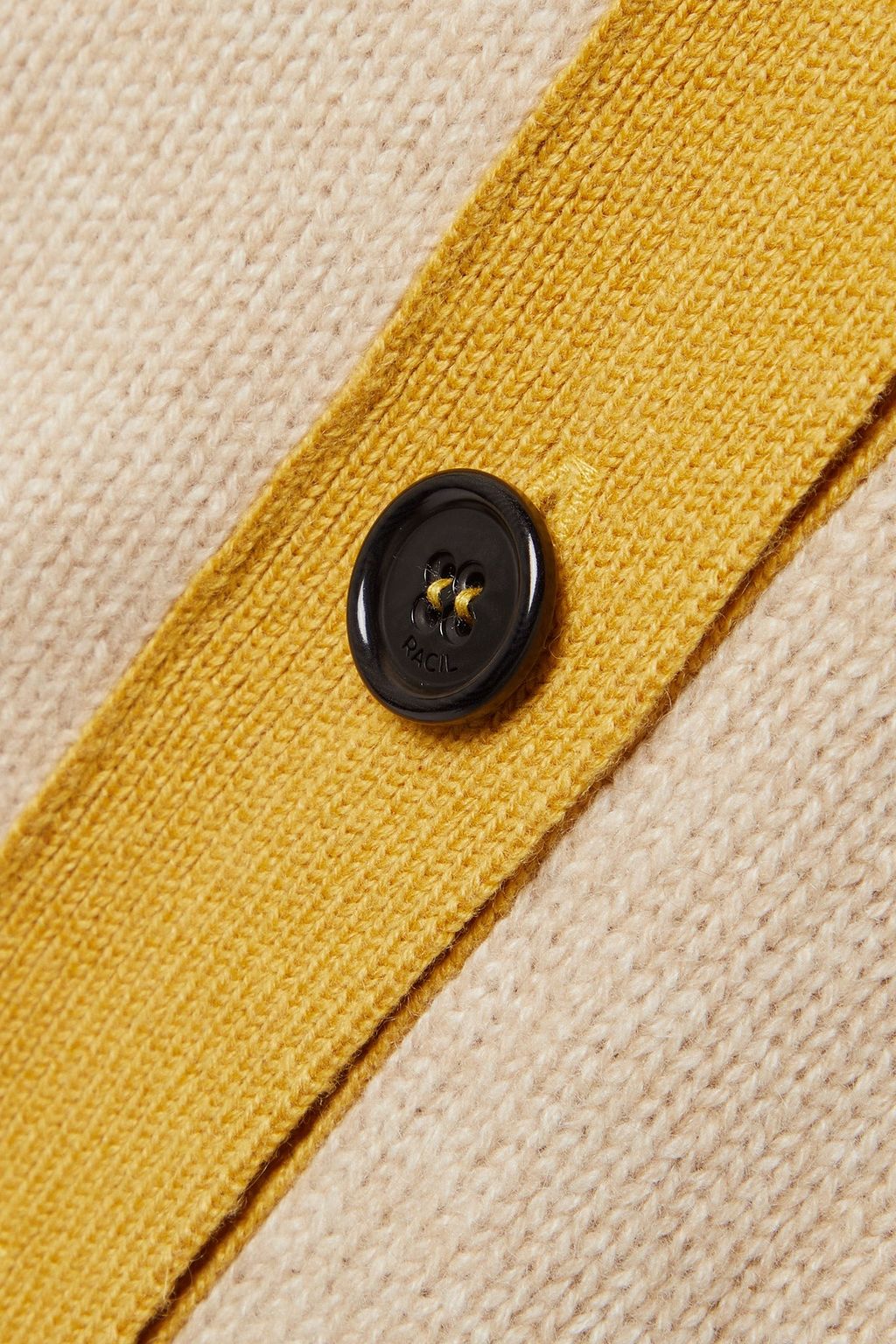 RACIL London two-tone cashmere cardigan