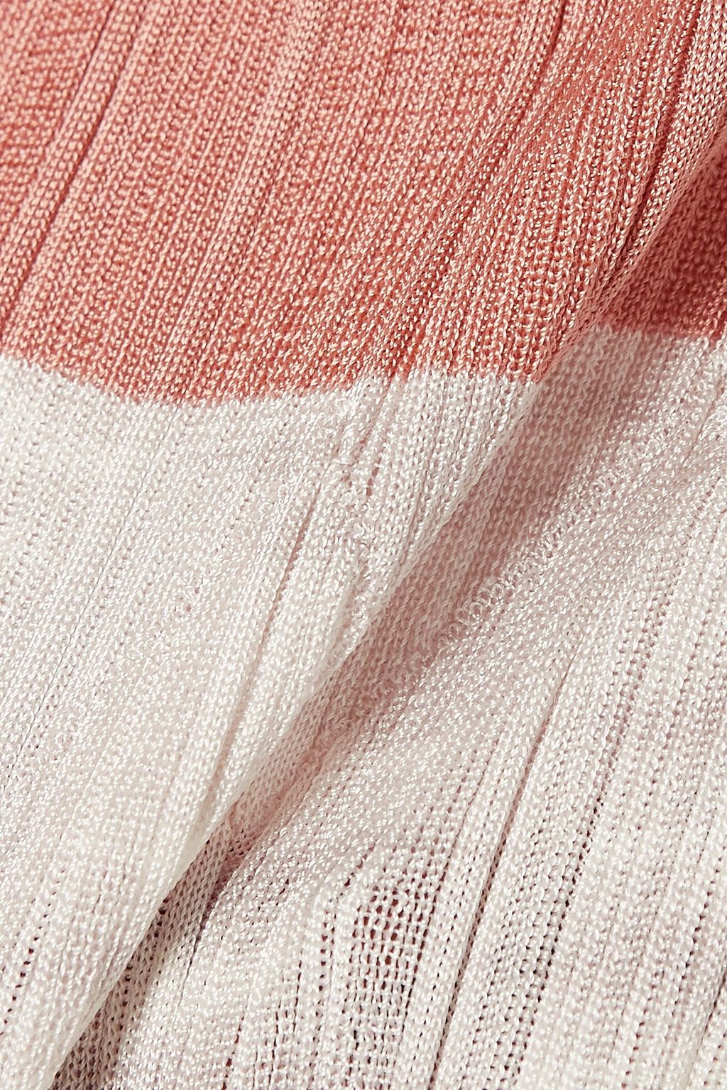 MISSONI تنورة من نسيج بحبكة كروشيه بلونين