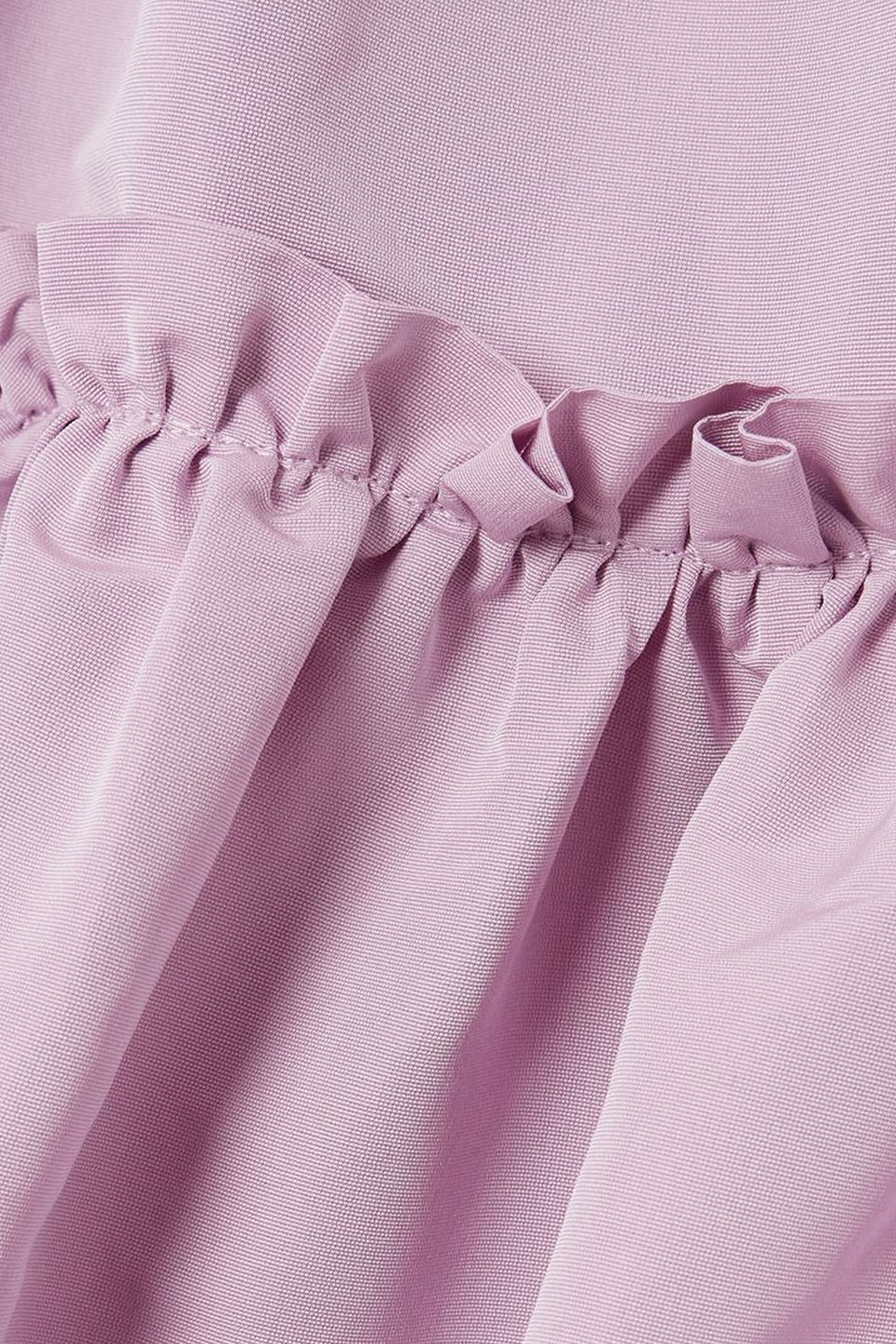 Nina Ricci Gathered Tiered Minidress In Lilac