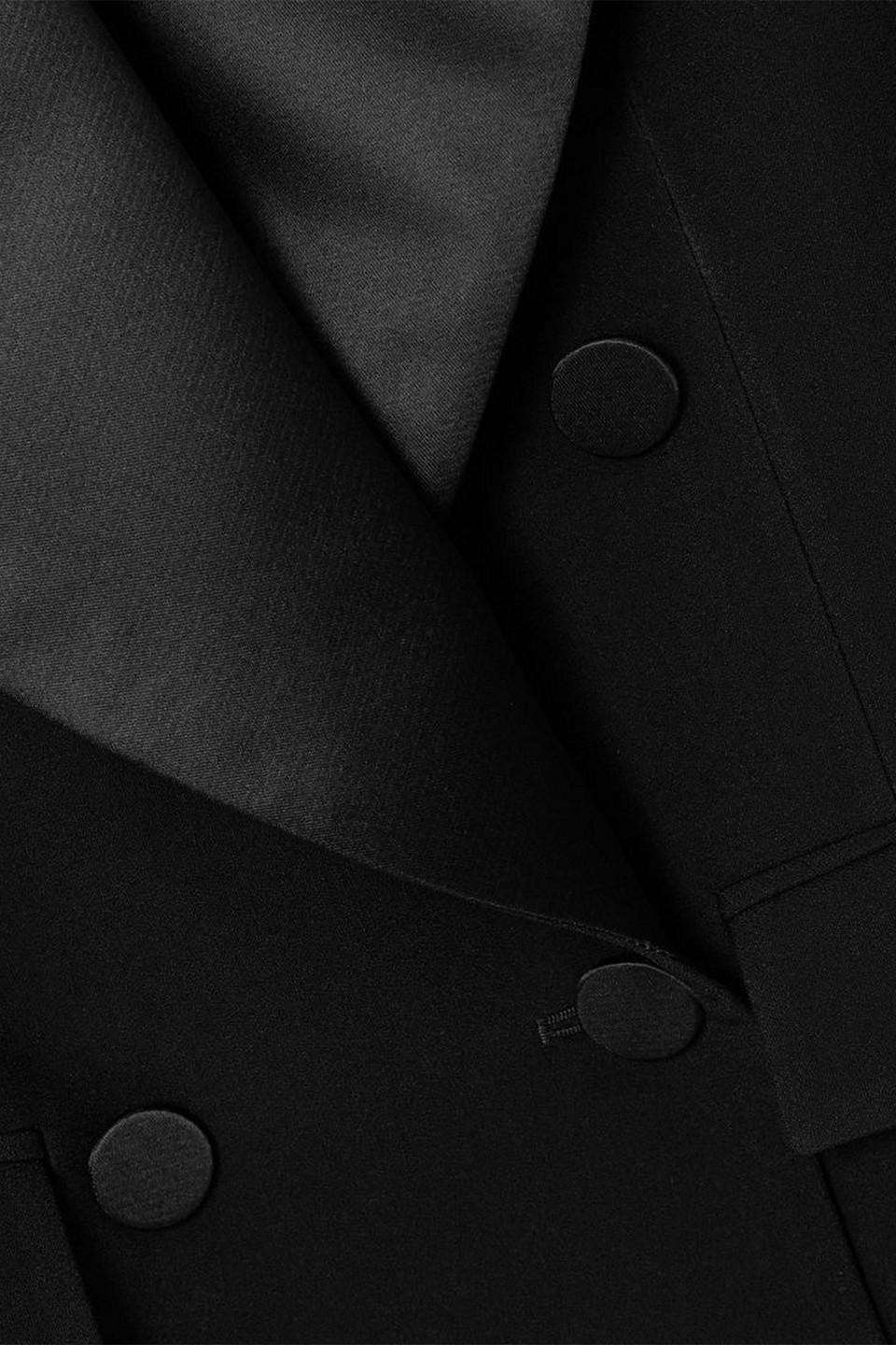 Nina Ricci Shawl-lapel Double-breasted Blazer In Black