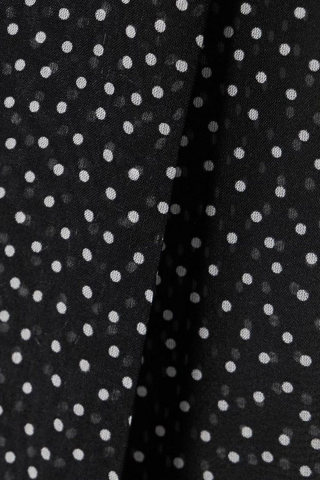 NINA RICCI Pussy-bow polka-dot silk blouse