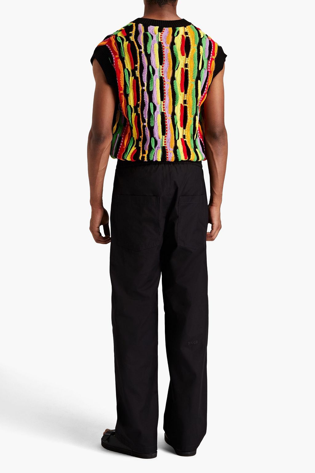 MSGM Cotton-jacquard vest