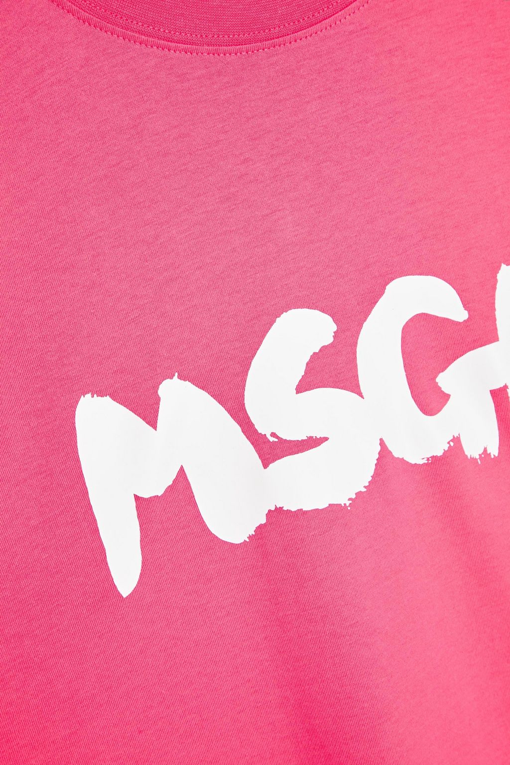 MSGM コットンジャージー Ｔシャツ プリント入り
