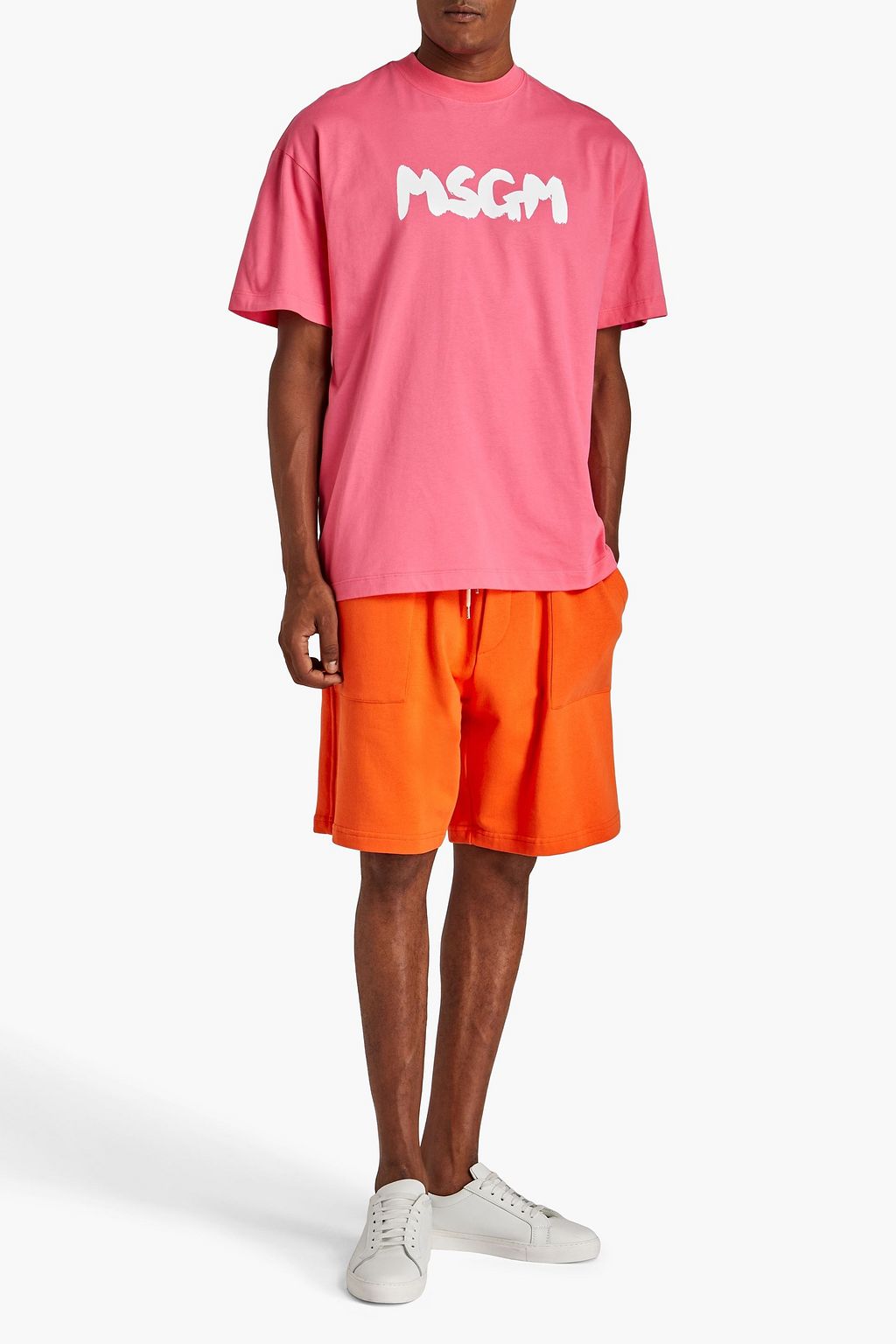 MSGM コットンジャージー Ｔシャツ プリント入り