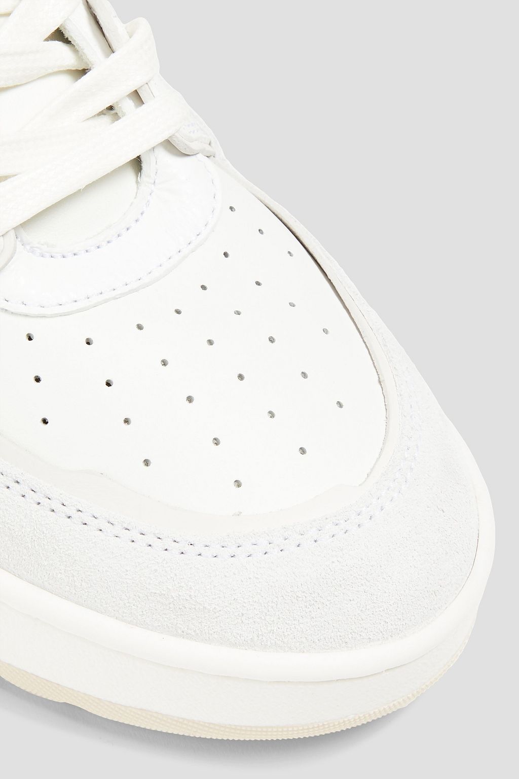 MSGM レザー スニーカー パーフォレーション加工