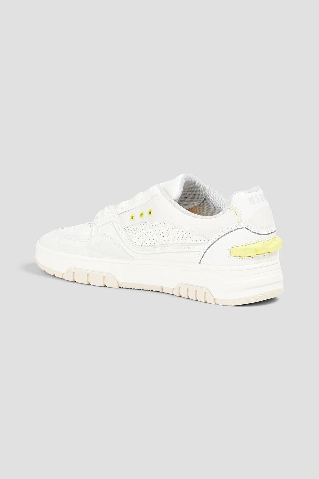 MSGM レザー スニーカー パーフォレーション加工