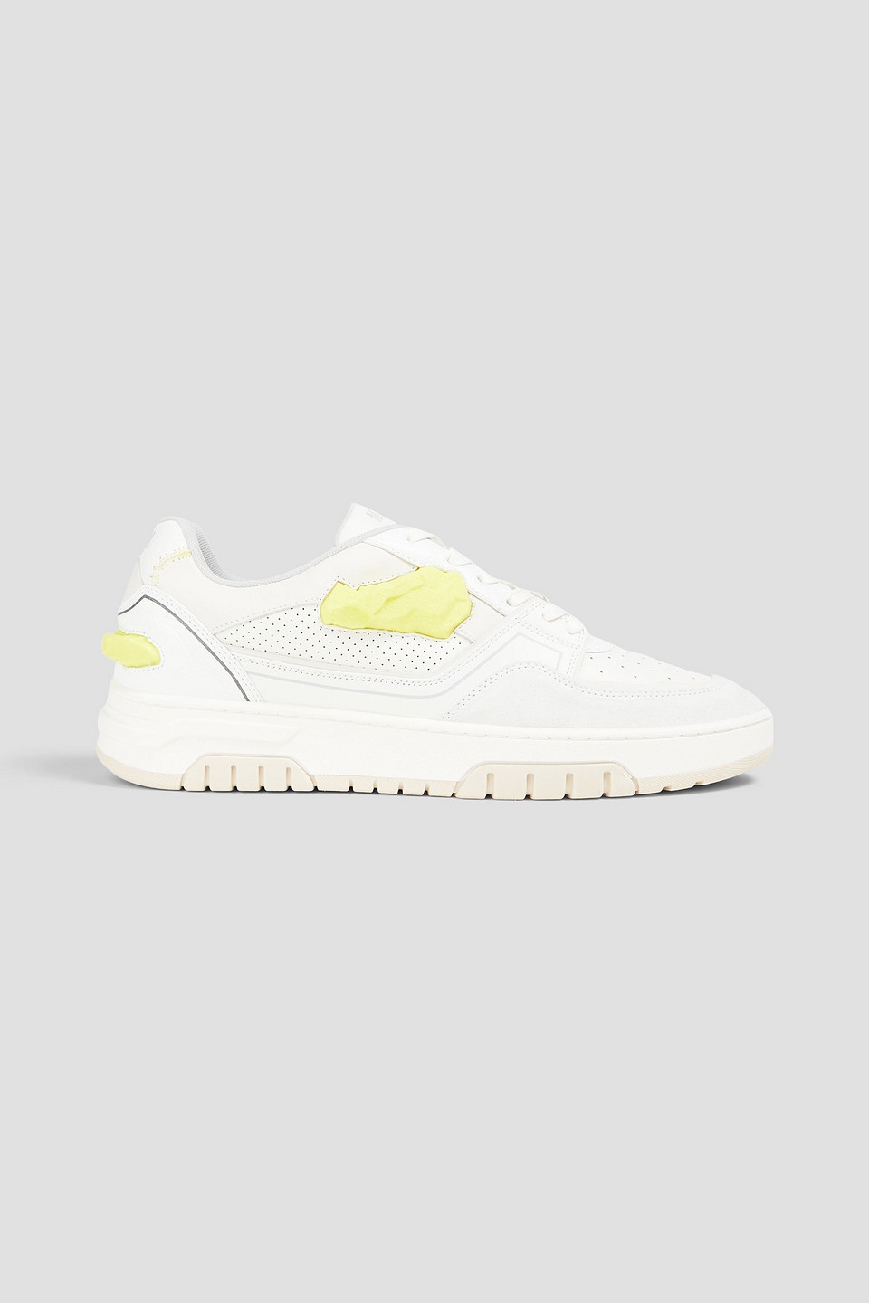 Msgm Panelled Low-top Sneakers In White