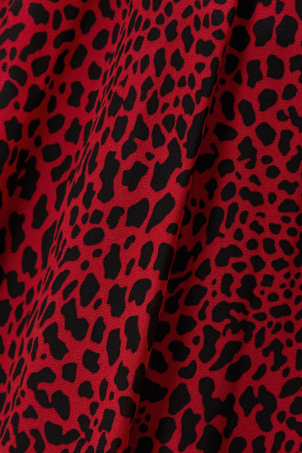 MICHAEL MICHAEL KORS 레오파드 프린트 크레이프 드 신 벨티드 미디 셔츠 드레스