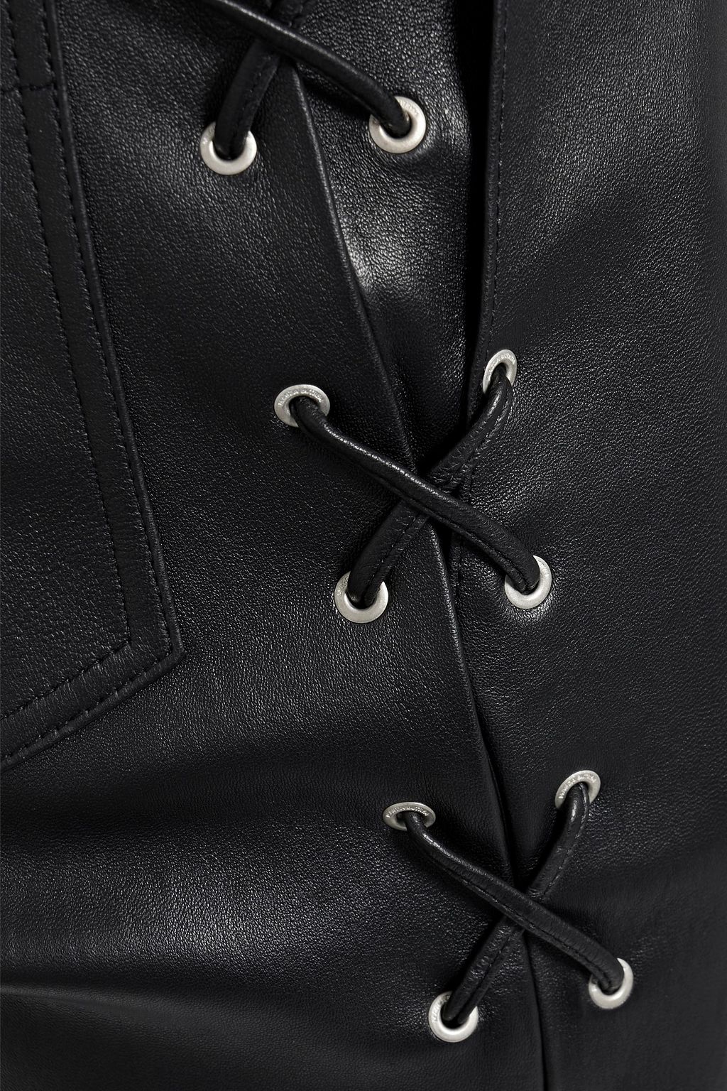 MAGDA BUTRYM Lace-up leather straight-leg pants