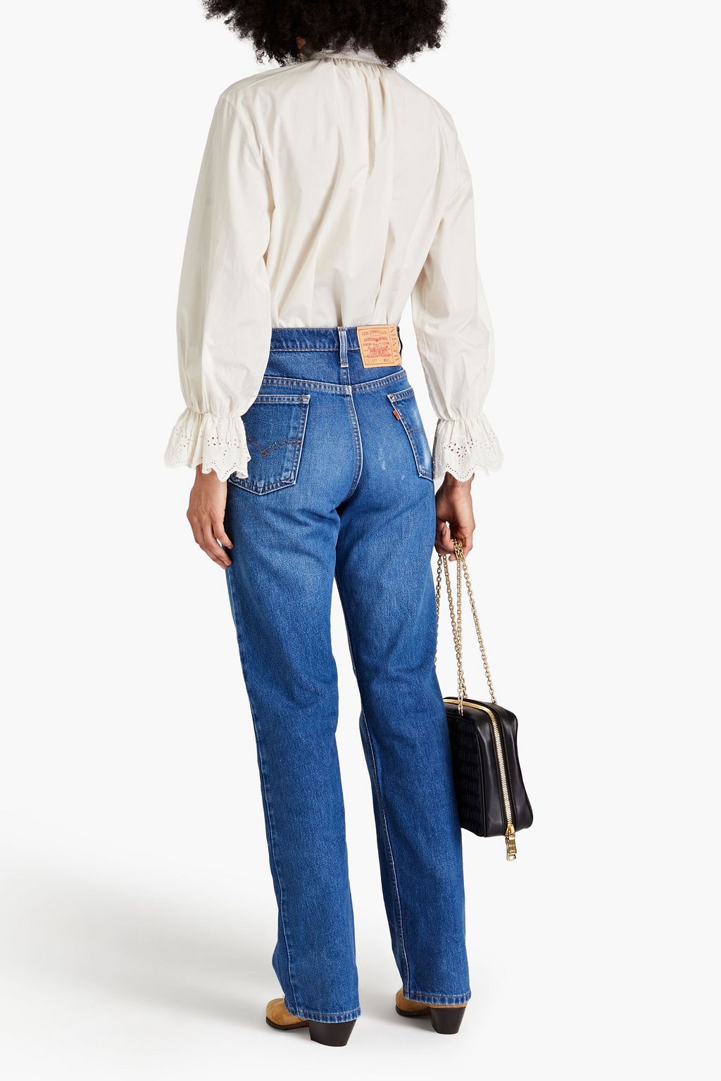 LEVI'S X VALENTINO GARAVANI جينز «+ ليفايز 1969 517» بأرجل مستقيمة بخصر عالٍ