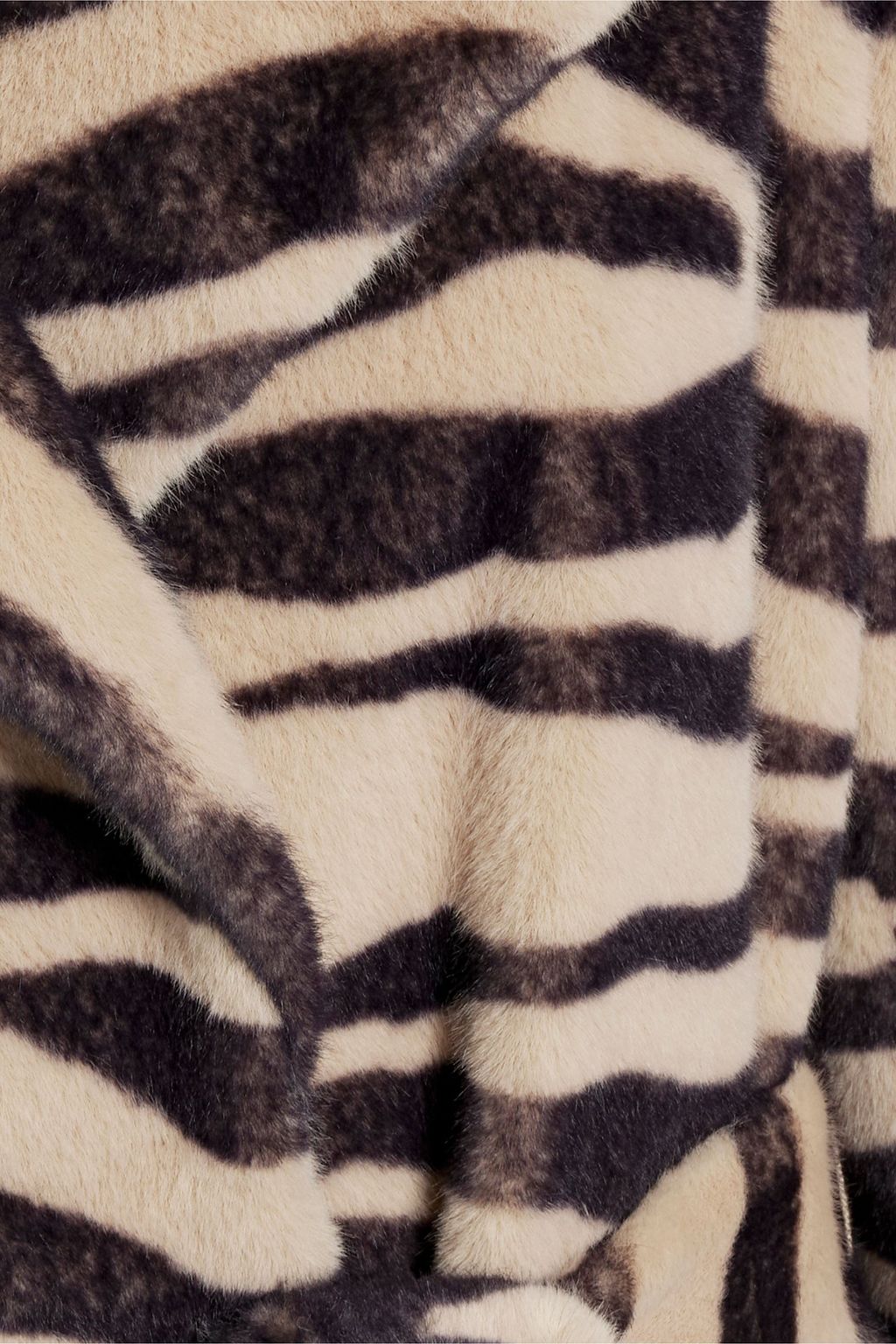 STAND STUDIO Winnie zebra-print faux fur coat