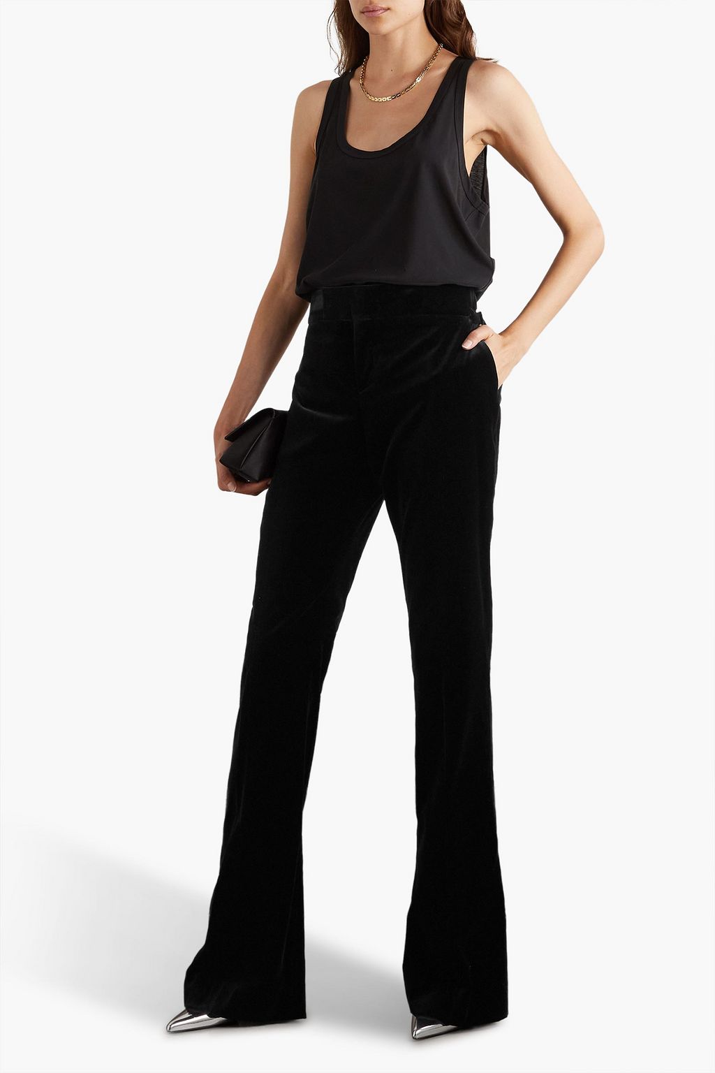 TOM FORD Cotton-velvet flared pants