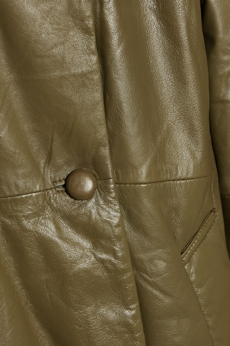 MUUBAA DOUBLE-BREASTED LEATHER JACKET
