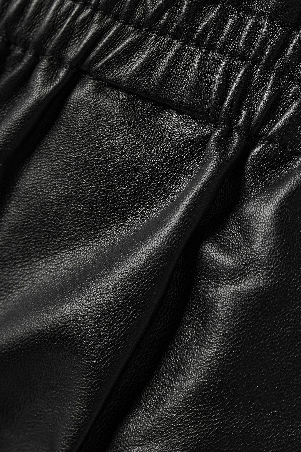 JOSEPH Viscount leather tapered pants